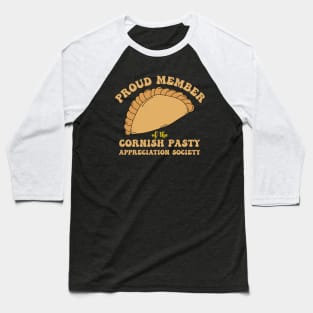 Cornish Pasty Appreciation Society Baseball T-Shirt